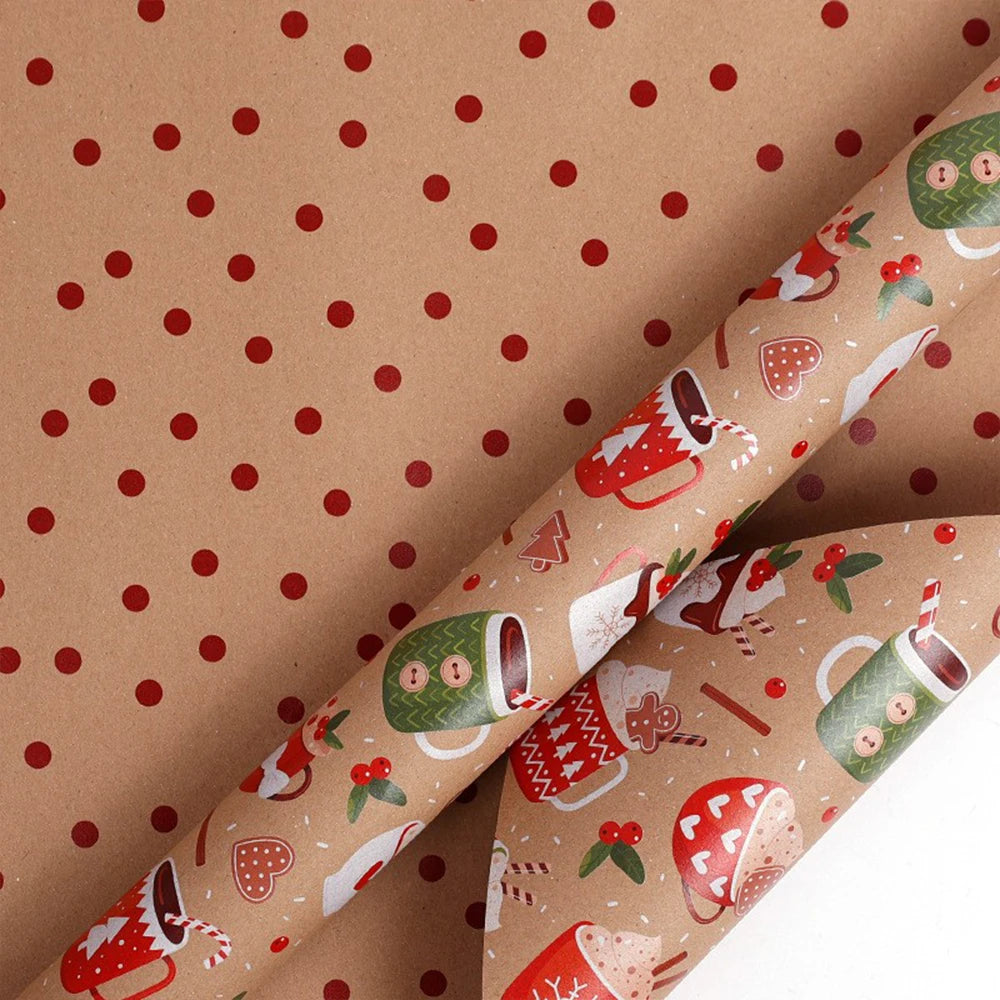 Festive Handmade Gift Wrap for Christmas