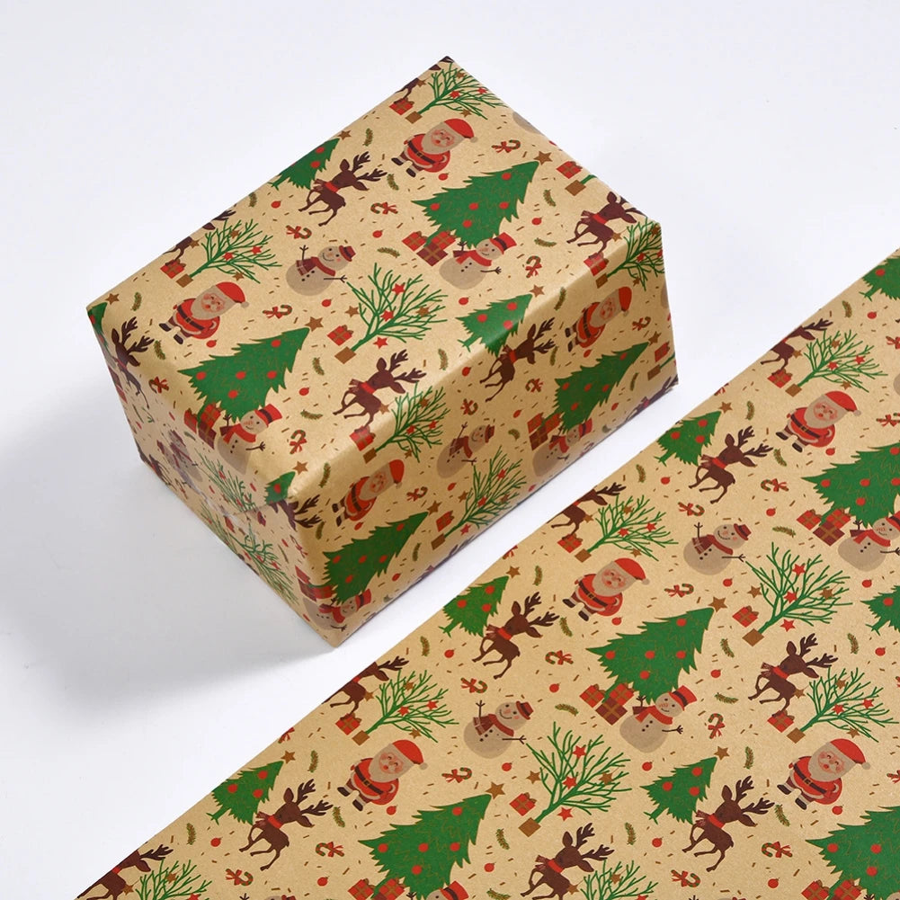 DIY Christmas & New Year Craft Wrapping Paper12q`1