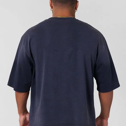 Streetwear Fashion Graffiti Statue of Liberty Print Loose Man T-Shirt Hip Hop Baggy Casual Outfit Retro Men's Oversized T-shirt