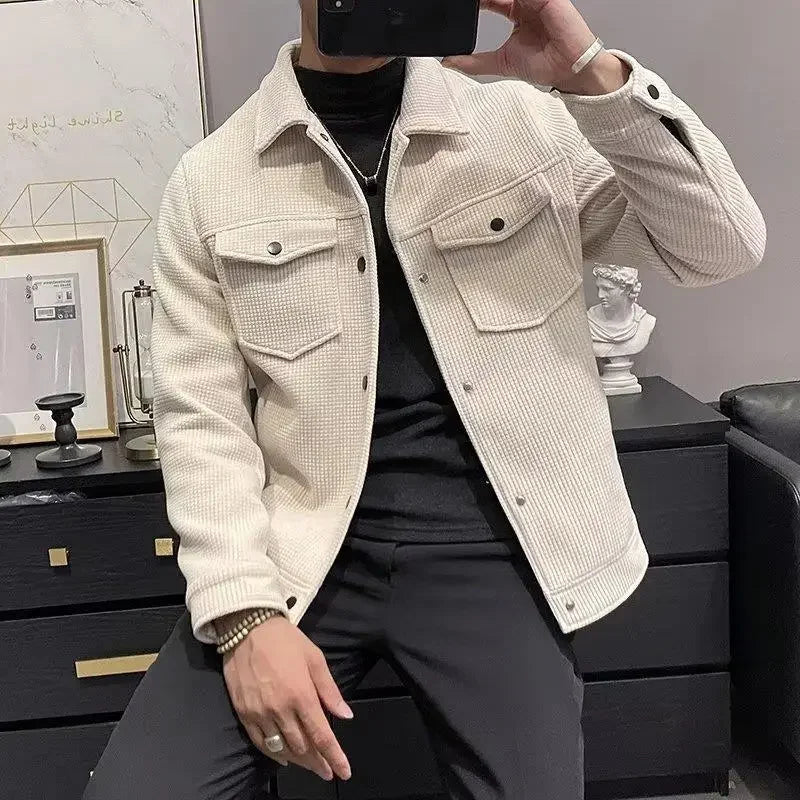 Winter Fashion coat Men's Lapel Autumn Winter New Corduroy Jacket men clothing men jacket men clothing y2k tops Jacket Men's