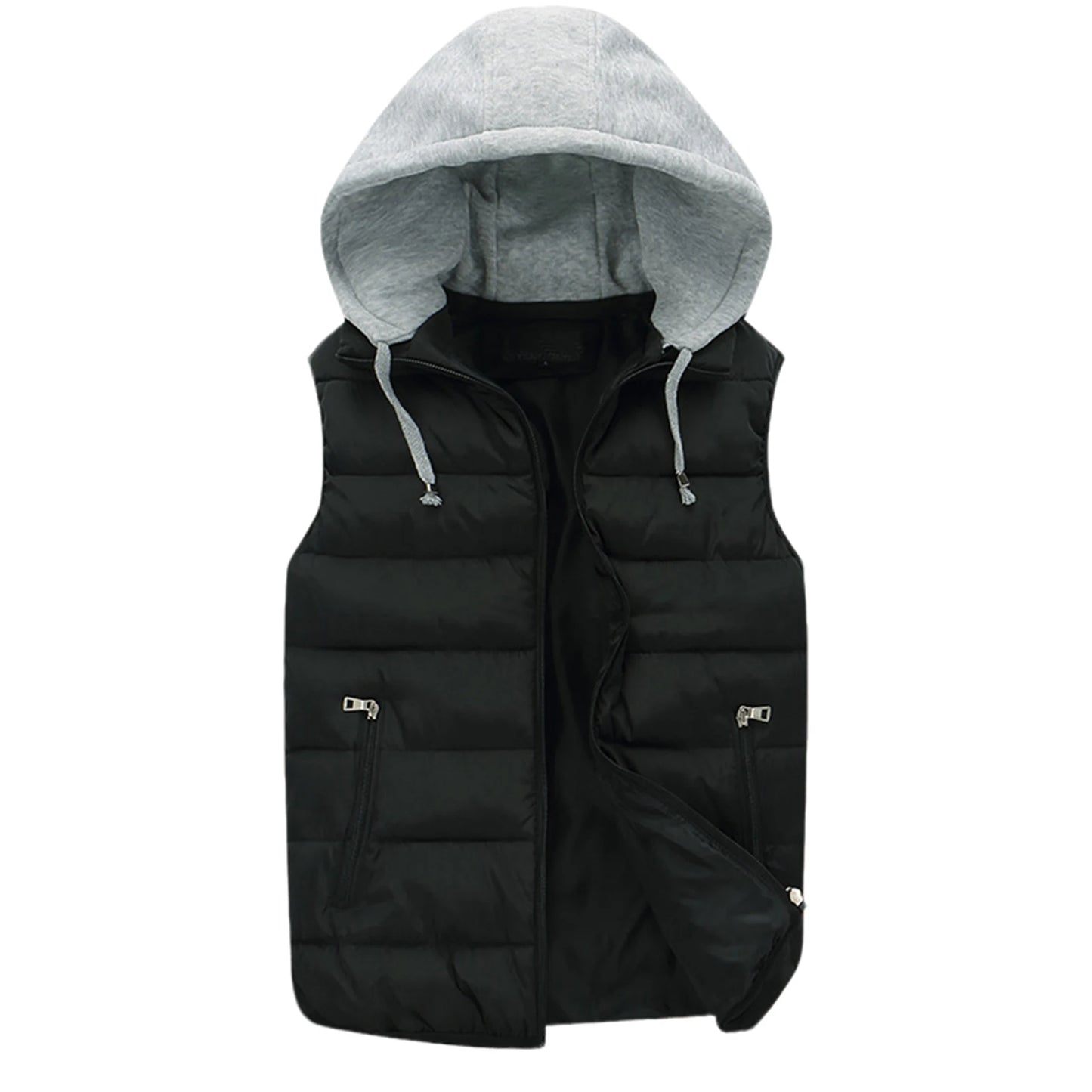 Winter Men'S Comfortable Casual And Fashionable Down Cotton Outdoor Vest Windproof And Warm Coat Suitable For Daily Wear