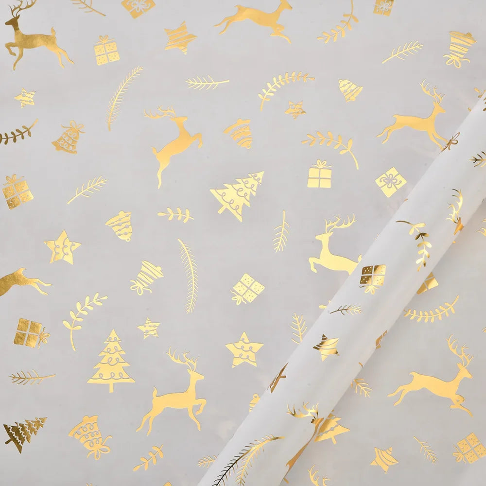 Festive Glossy Wrapping Paper for Christmas Gifts
