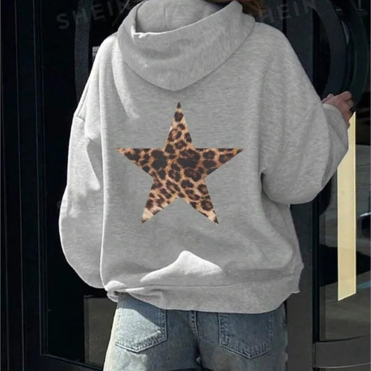 Personality Streetwear Women's Casual Hooded Sportswear Spring and Autumn Women's Street Fashion Wool pullover Plus size XS-5XL