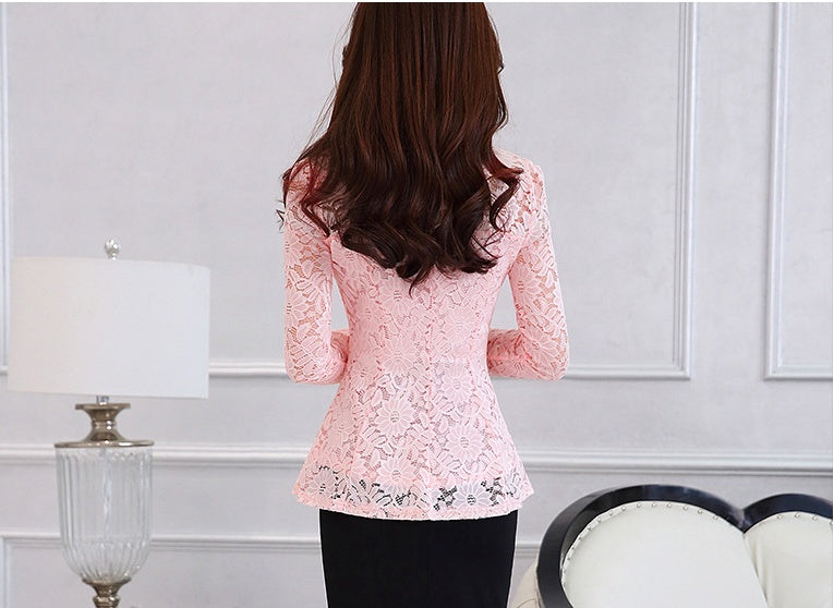 Lace Shirt Tops