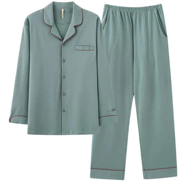 Mens Minimalist Long Sleeve Loungewear Pajamas