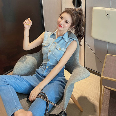 Denim jumpsuit