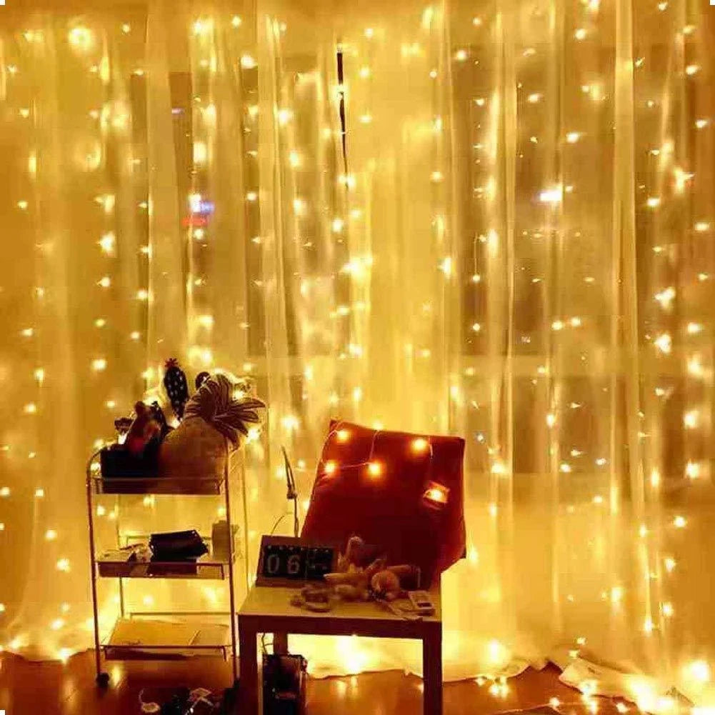 Fairy Lights Curtain for Christmas & New Year Decoration