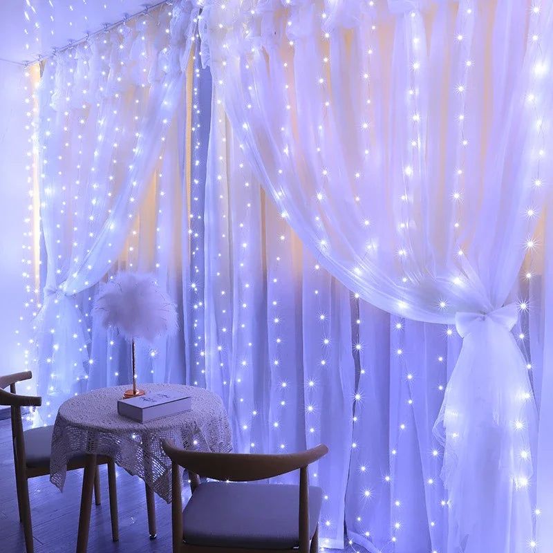 Fairy Lights Curtain for Christmas & New Year Decoration