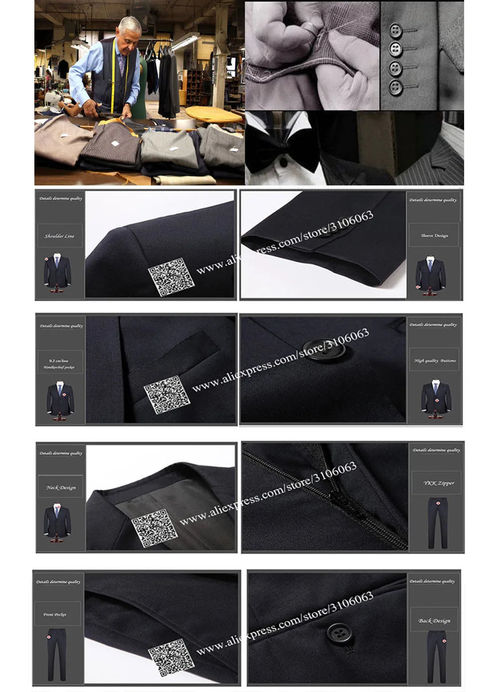 Luxury Wedding Suits For Men Groom Wear Tuxedo Handmade Pearls Velvet Jacket Male Banquet Party Dress Tailor-Made 3 Pieces Set