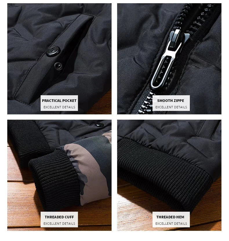 Mens Winter Jackets Coats Outerwear Clothing Camouflage