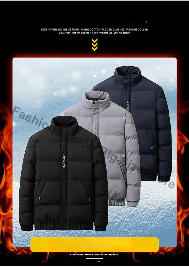 Winter Men's Jacket Fashion Men Thermal Parkas Coats Casual Classic Outwear Windbreaker Warm Padded Jackets Men Clothing