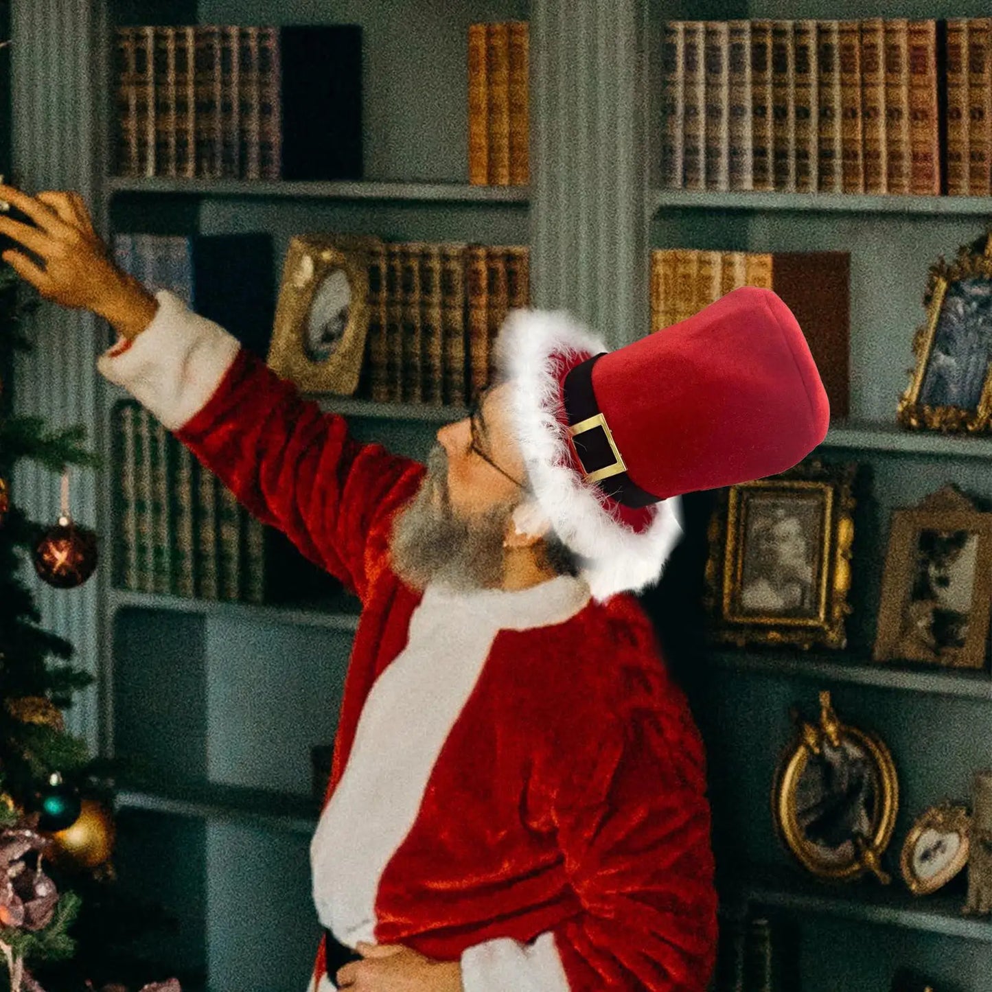 Christmas Top Hat Men Women Decor Funny Hats Creative Comfortable Santa Hat for Dress up Props Party Supplies Cosplay Holidays