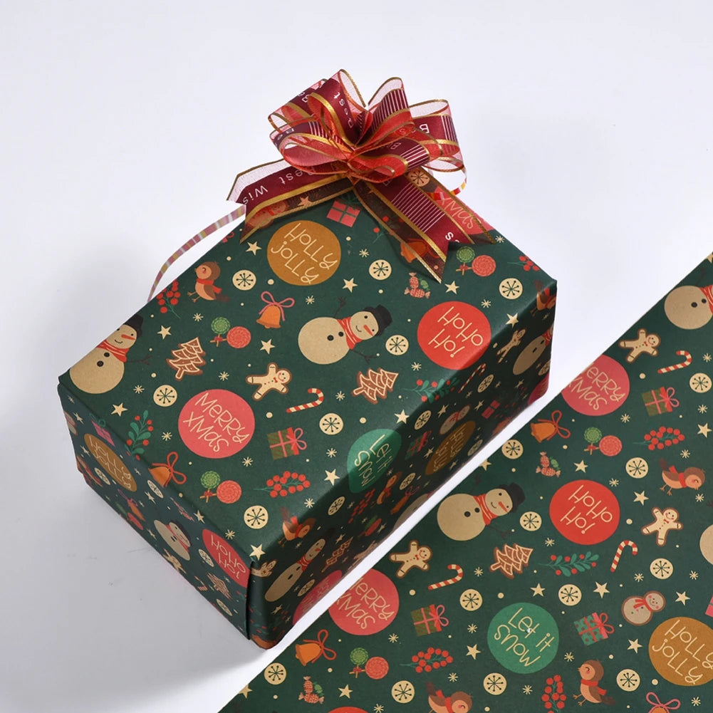 DIY Christmas & New Year Craft Wrapping Paper12q`1