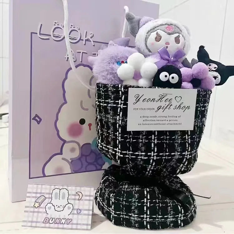 Christmas Giftsanime character kitty cat Plush Bouquet Birthday Present for Girl Friend Besties Thanksgiving Gift Cartoon Kawaii