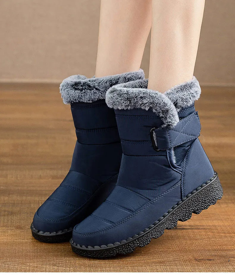 Women's Boots Fashion Winter Boots With Super Warm Fur Botas Mujer 2025 Winter Shoes Woman Snow Boots Elegant Woman Heeled Shoes