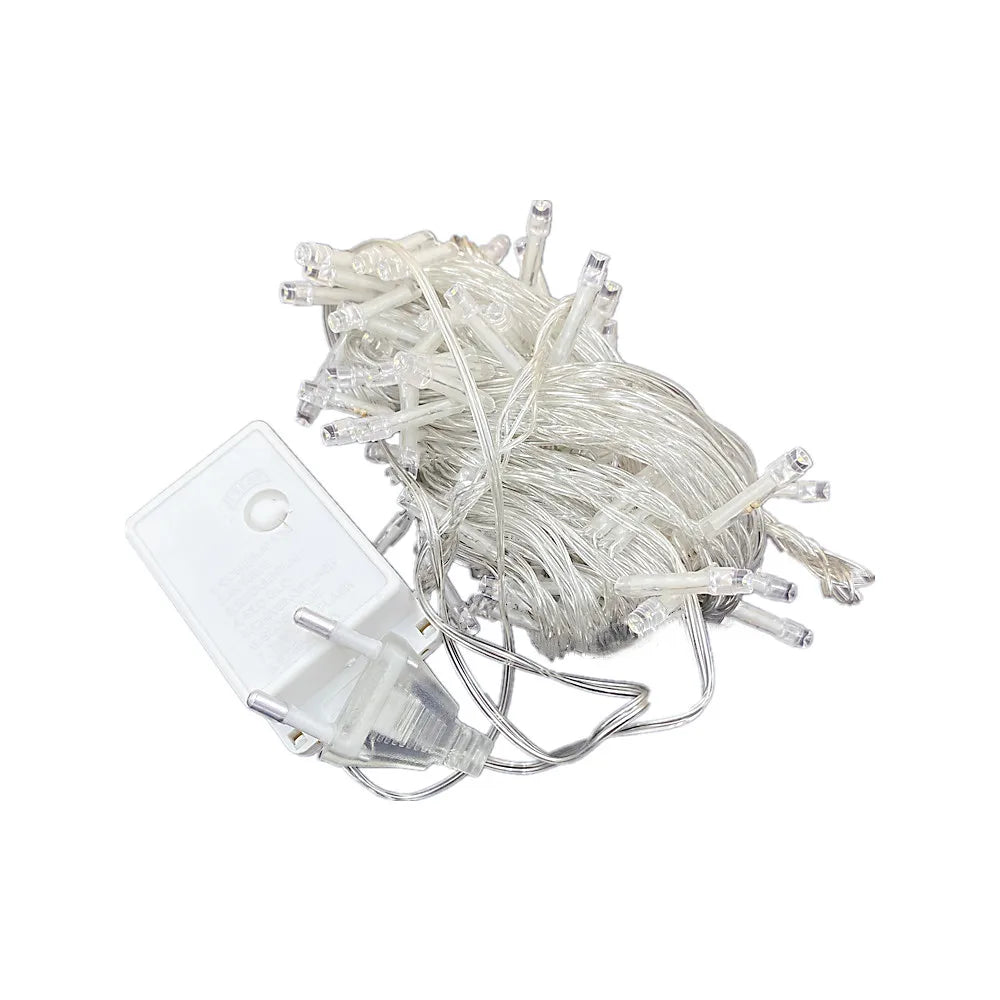 Outdoor Christmas LED Curtain Icicle Lights 4m Garden Decor