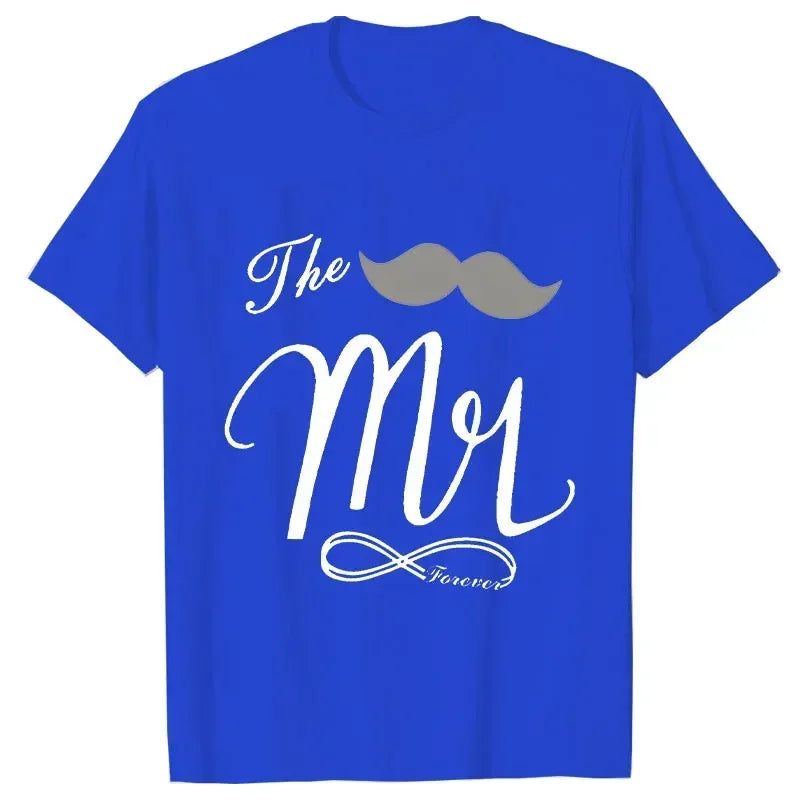 Couple Matching Shirts Outfits Set for Couples Him and Her Husband Wife T-shirts Anniversary Gifts Clothes Dating Couples Tshirt