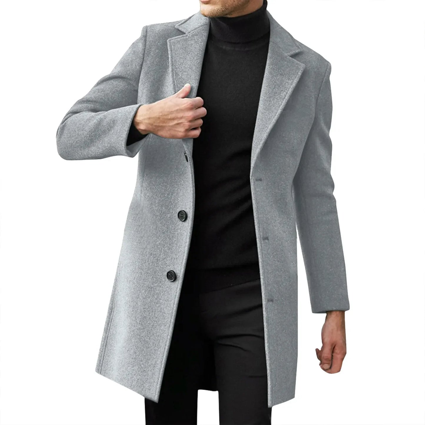 Winter Coats Man New Men's Clothing British Men Business Casual Woolen Coat Spring Jacket Men