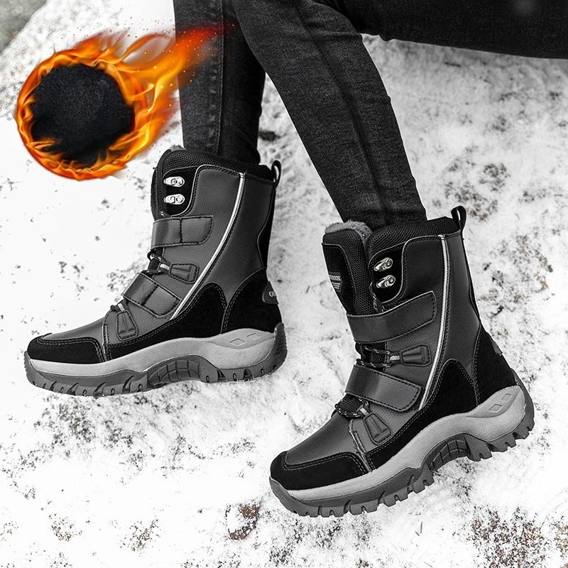 Winter Outdoor Women's Shoes Casual Shoes Snow Boots Warm  Fleece  Windproof  Durable  Versatile Outdoor Boots for Daily Use