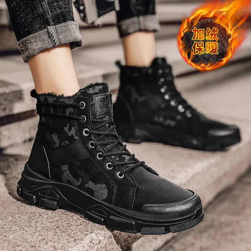 Cozy Winter Boots for Men 2025, New Year Snow Walking Style, Furry Lined, nice?