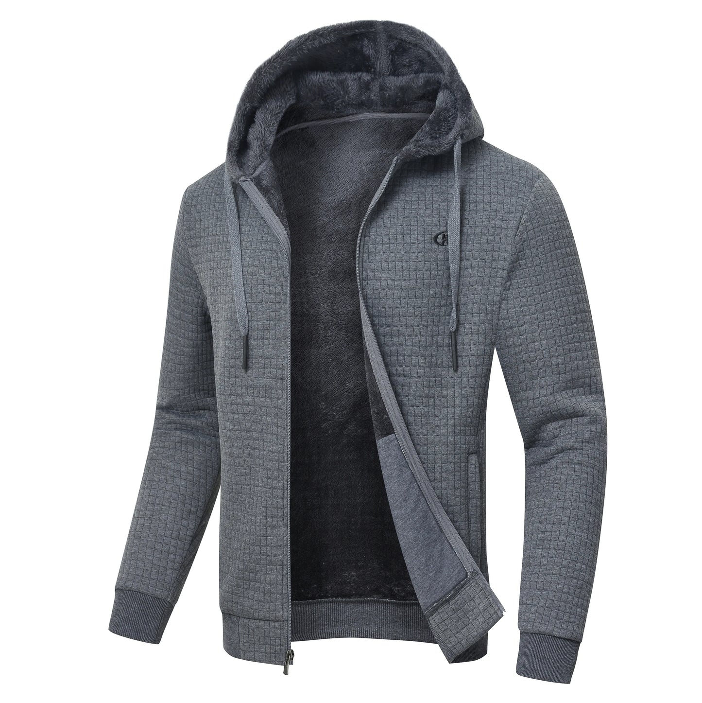 Men's Winter Warm Jackets Casual Hooded Plaid Shirts Thick Windbreaker Coat Hooded Fashion Streetwear 5XL