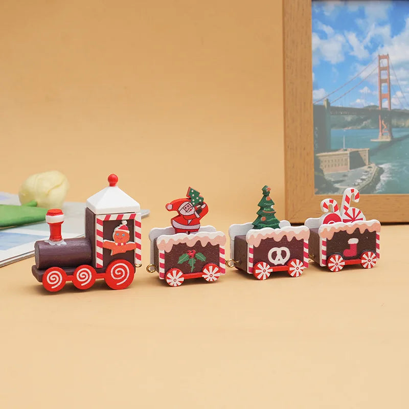 Christmas Decorations for Home Cristmas Ornament Christmas Train Merry  Xmas Navidad Noel Gifts Happy New Year