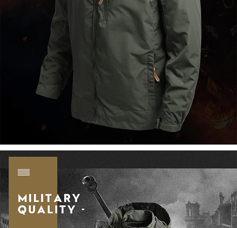 Winter Jacket Fashion Coat Hoodies Camping Hiking Jacket Men's Casual Waterproof Jacket Windbreaker Men Outerwear Men's Clothes
