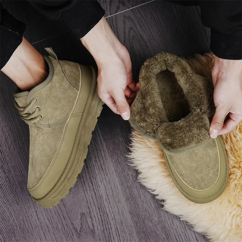 Men's Winter Warm Snow Boots Are Fashionable Versatile Anti Slip Comfortable and A Must-have for Winter Outings