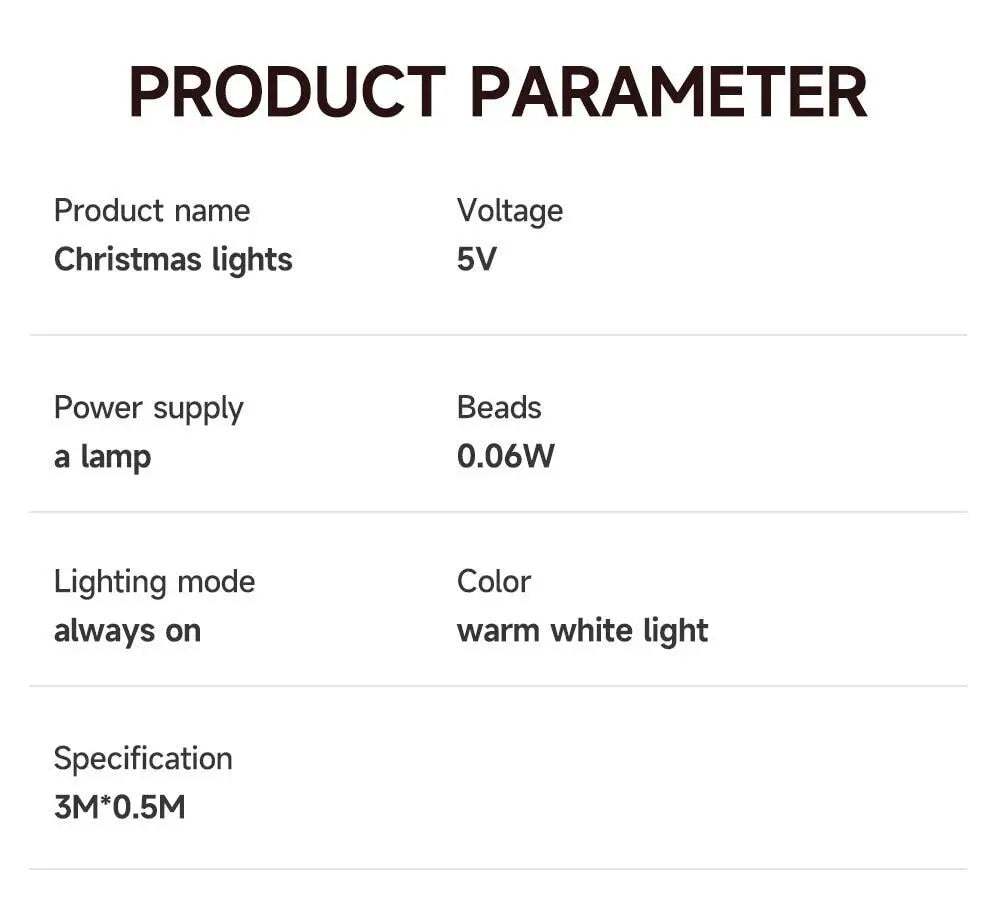LED String Lights for Christmas Tree & Holiday Decor