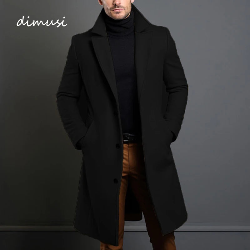 Winter Men's Trench Coats Luxury