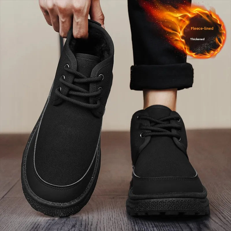 Men's Winter Warm Snow Boots Are Fashionable Versatile Anti Slip Comfortable and A Must-have for Winter Outings