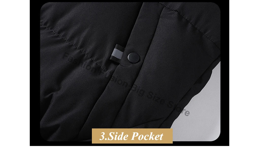 Winter Men's Jacket Fashion Men Thermal Parkas Coats Casual Classic Outwear Windbreaker Warm Padded Jackets Men Clothing