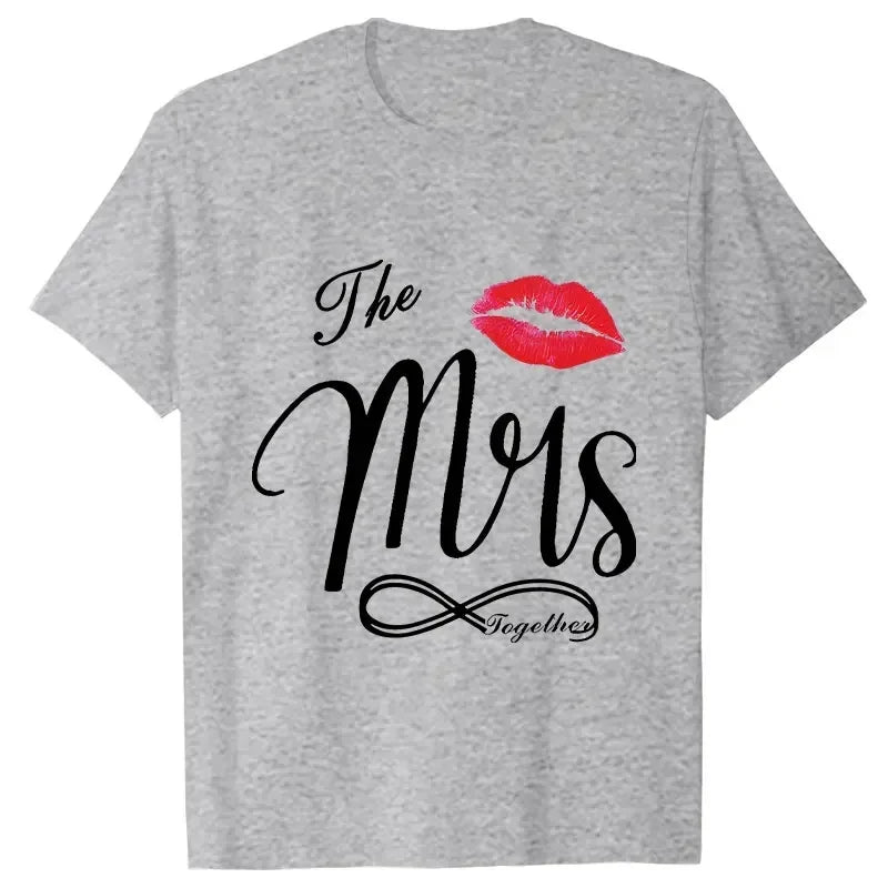 Couple Matching Shirts Outfits Set for Couples Him and Her Husband Wife T-shirts Anniversary Gifts Clothes Dating Couples Tshirt