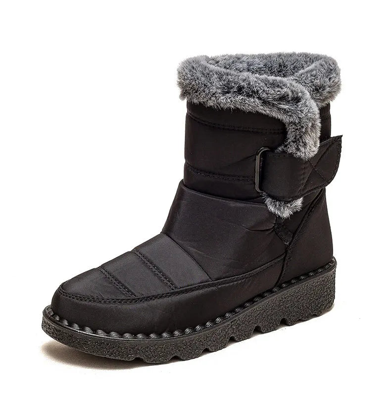 Women's Boots Fashion Winter Boots With Super Warm Fur Botas Mujer 2025 Winter Shoes Woman Snow Boots Elegant Woman Heeled Shoes