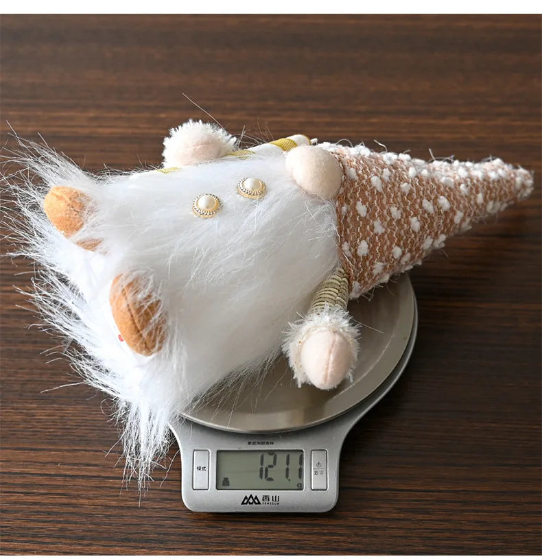 Christmas Decorations, Long Beard, Plush Hat, Light, Gift Holder, Walking Stick, Rudolph Doll, Window Display Item Navidad