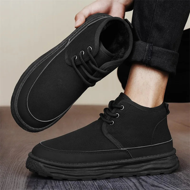 Men's Winter Warm Snow Boots Are Fashionable Versatile Anti Slip Comfortable and A Must-have for Winter Outings