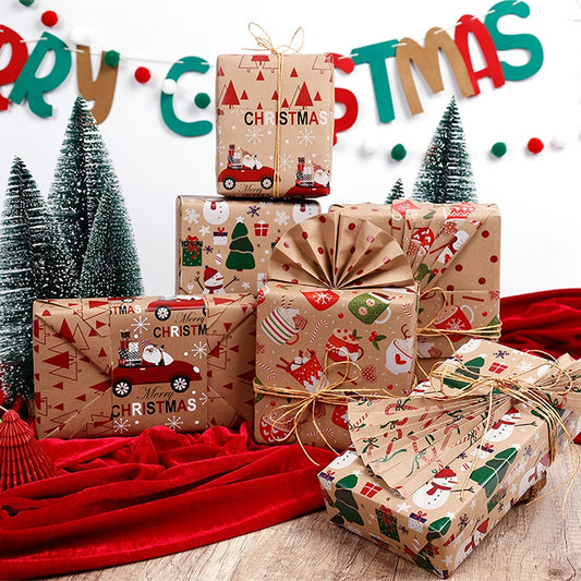 Festive Handmade Gift Wrap for Christmas