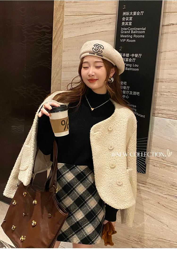 Women's Turtleneck Sweater Winter 2025 Retro with Velvet Lining Thickened Inner Wear Thermal Knitting Bottoming Shirt Pullovers