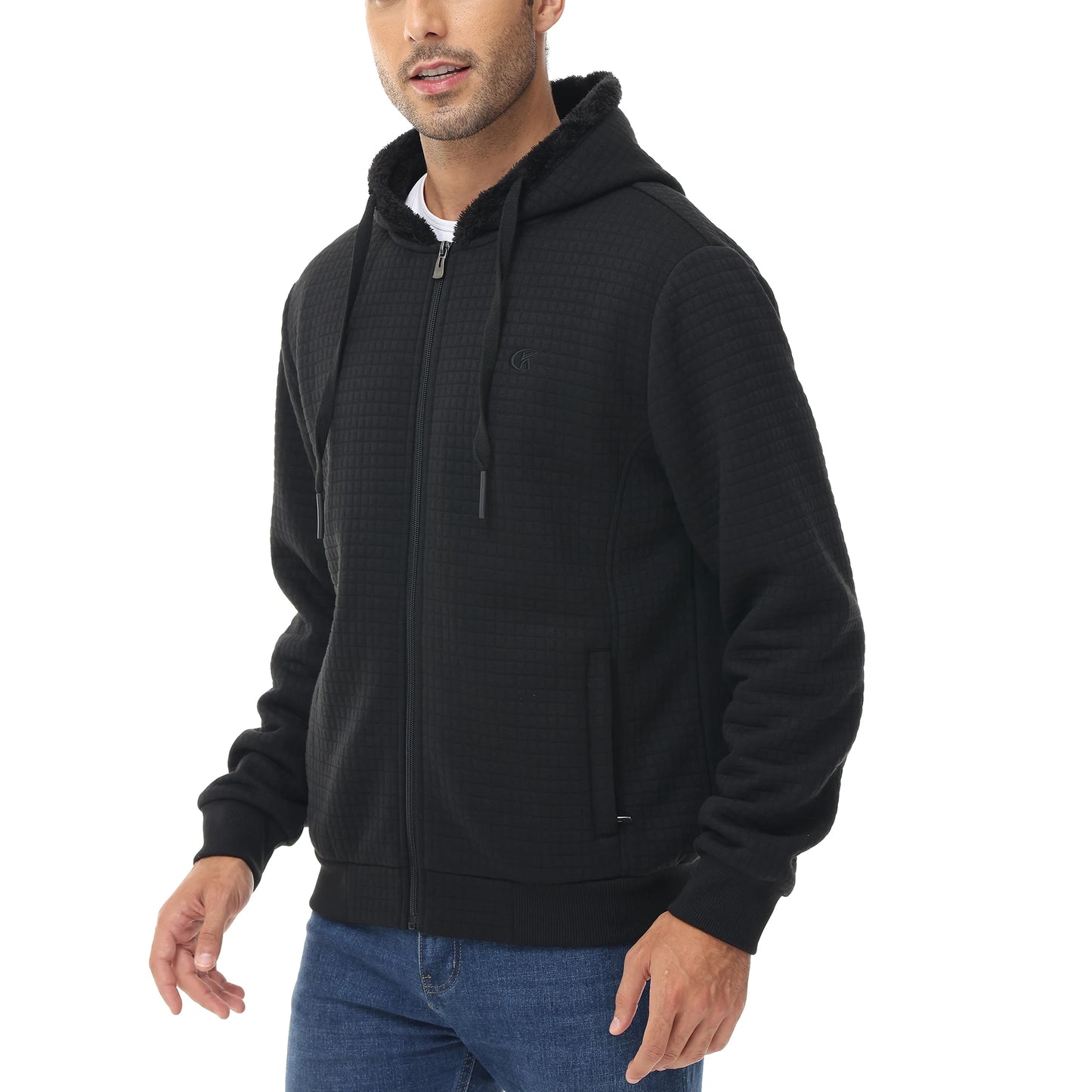 Men's Winter Warm Jackets Casual Hooded Plaid Shirts Thick Windbreaker Coat Hooded Fashion Streetwear 5XL