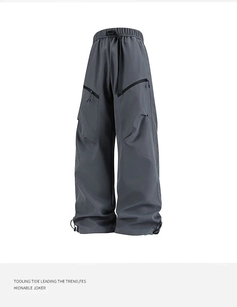 Thin workwear pants for men 2025 new style summer loose straight-leg men's pants wide-leg casual pants