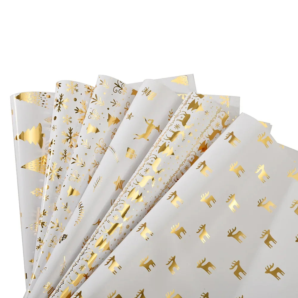 Festive Glossy Wrapping Paper for Christmas Gifts