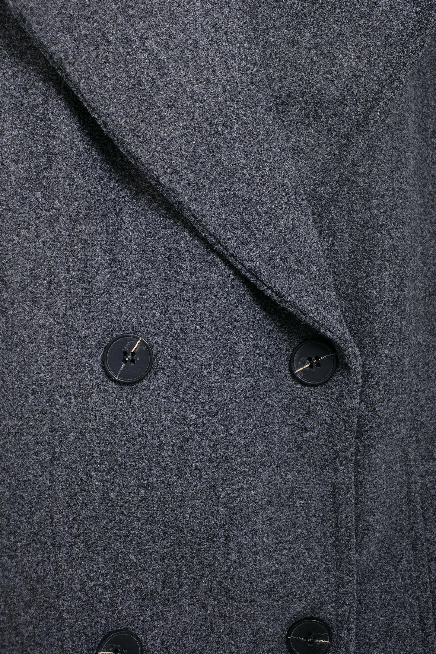 Winter Coat For Women 2024 Solid Lapel Double Breasted Long Cardigan Top Female Pokcet Streetwear Woman New In OuterCoat