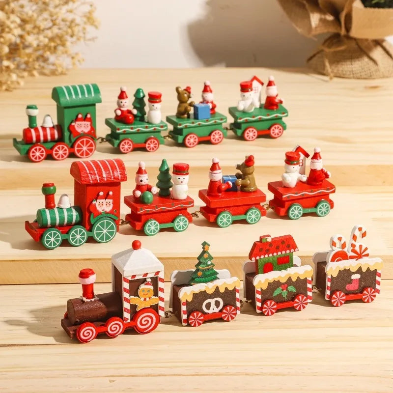 Christmas Decorations for Home Cristmas Ornament Christmas Train Merry  Xmas Navidad Noel Gifts Happy New Year