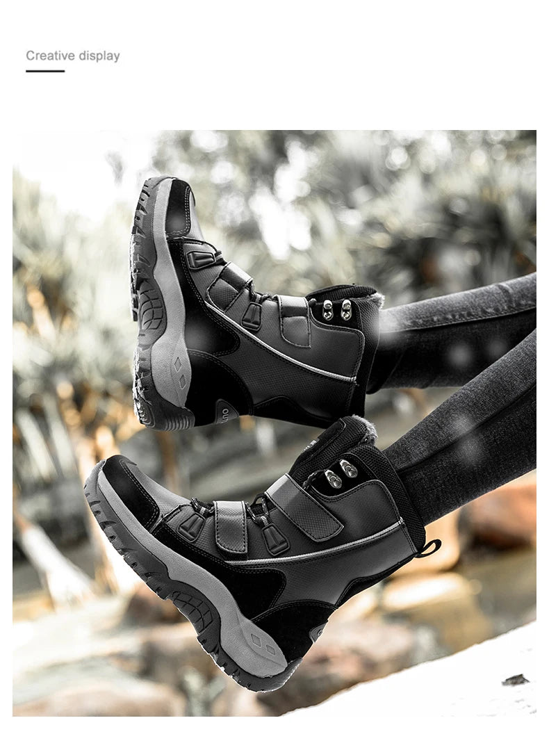 Winter Outdoor Women's Shoes Casual Shoes Snow Boots Warm  Fleece  Windproof  Durable  Versatile Outdoor Boots for Daily Use