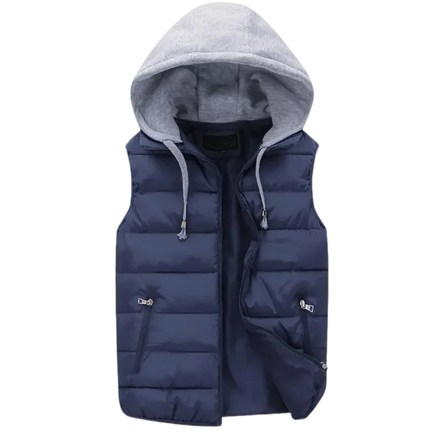 Winter Men'S Comfortable Casual And Fashionable Down Cotton Outdoor Vest Windproof And Warm Coat Suitable For Daily Wear