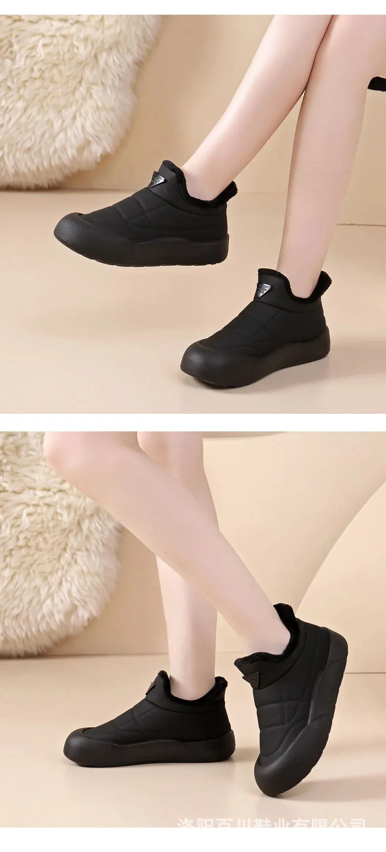 Winter Snow Boots for Women Fashion Women's Cotton Shoes Warm Waterproof Non-slip Women's Snow Boots Botas Mujer 2024 Tendencia