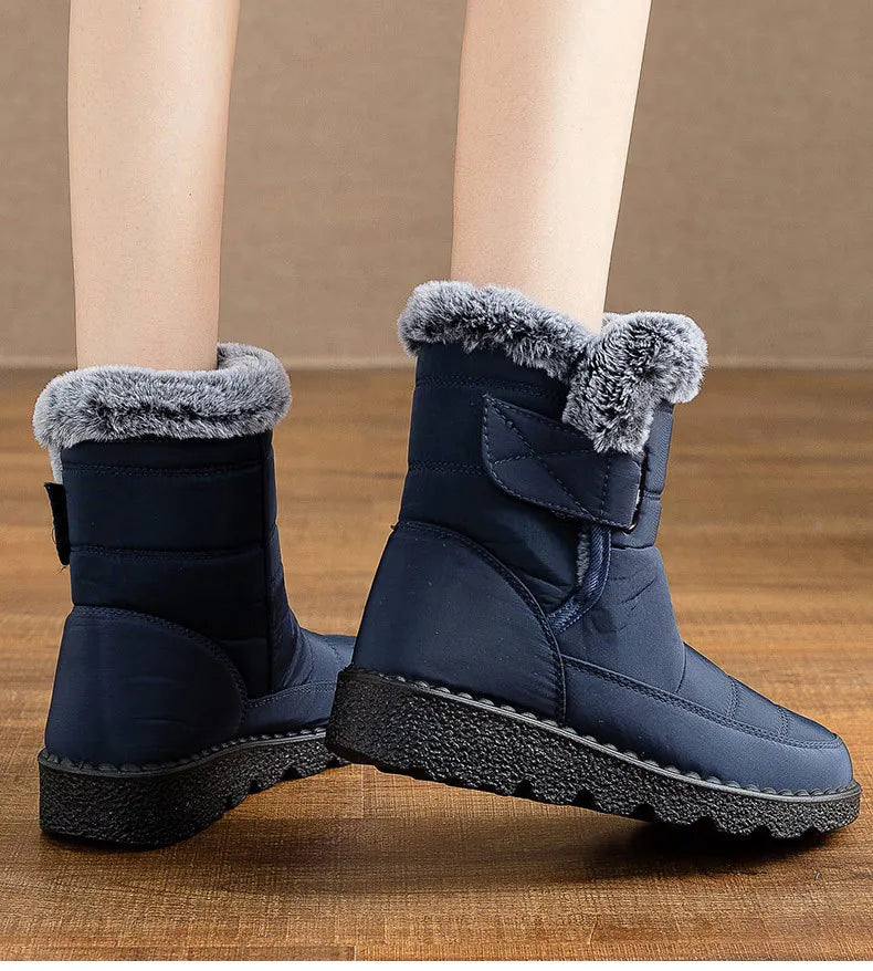 Women's Boots Fashion Winter Boots With Super Warm Fur Botas Mujer 2025 Winter Shoes Woman Snow Boots Elegant Woman Heeled Shoes