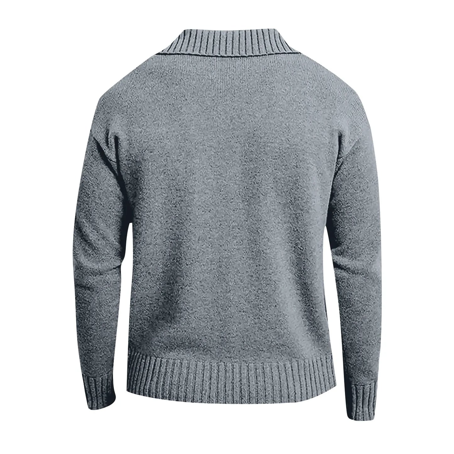 Winter Men'S Knitted Sweater Casual Coat Fashion Loose Cardigan Warm  Jacket Sweater  Stand Collar Knitting Coat Autumn