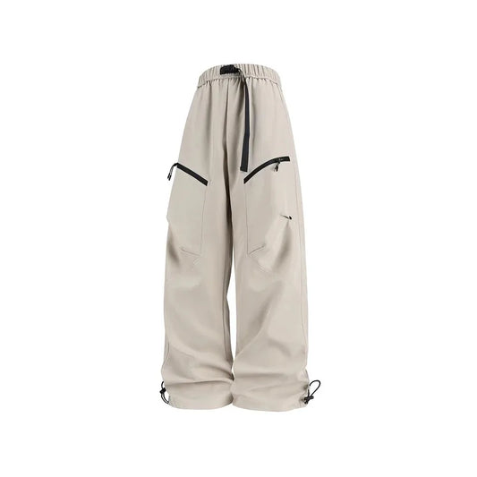 Thin workwear pants for men 2025 new style summer loose straight-leg men's pants wide-leg casual pants