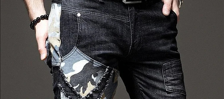 Trousers Jeans for Work Wear White Men Man Cowboy Pants with Print Y2k Vintage Xs Washed 2025 Trend Goth Classic Luxury Retro